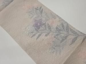 リサイクル　すくい織桔梗模様織出し夏用袋帯